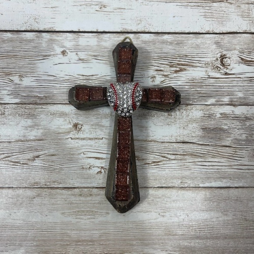 Handmade Baseball‎ Cross - Picture 2 of 6